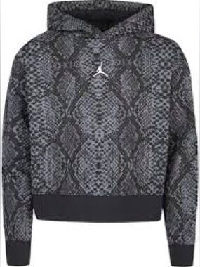Jordan Essentials Snake Pullover Boxy Crop Hoodie